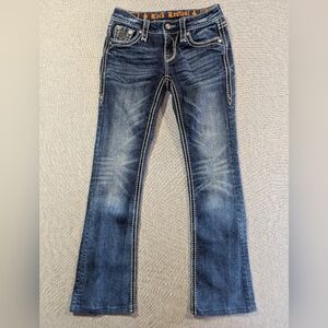 Rock Revival Ena Bootcut Jeans Women's 26 Blue Bling